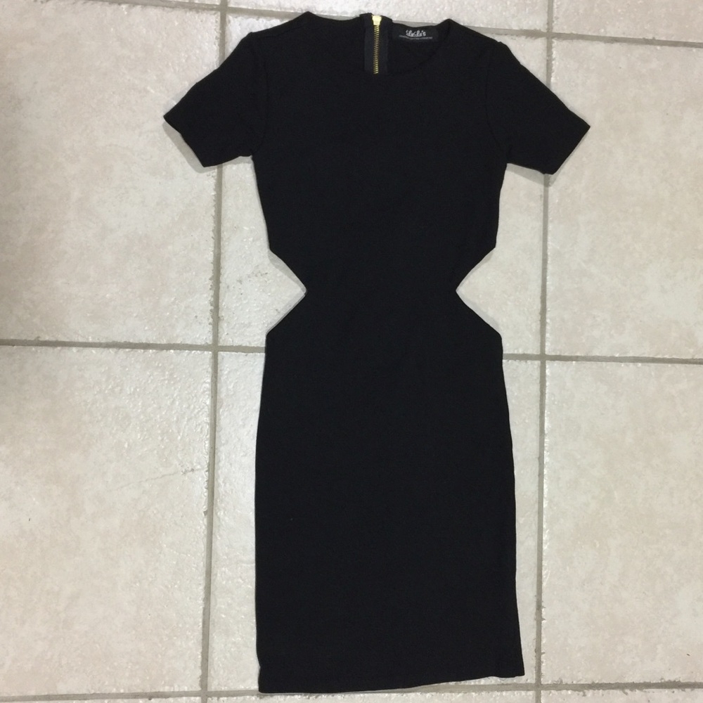 Lulus Black Cut-Out Dress